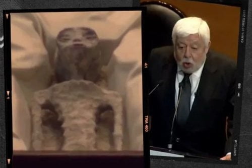 Video: Sorprende Jaime Maussan en la Cámara de Diputados: Presenta alienígenas disecados
